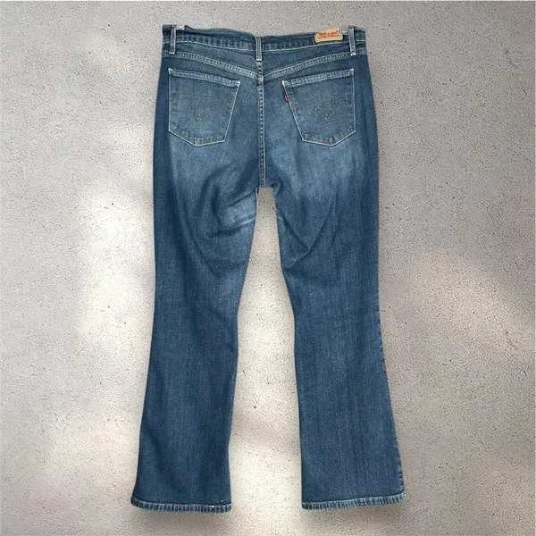Levi's 515 Bootcut Jeans Women's 8 W30 L27 Blue Denim Flared Coastal Cowgirl Y2K - Image 2