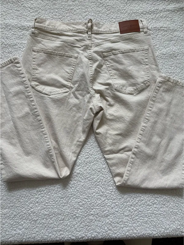 Lucky Brand Off-white athletic slim Denim Jeans Size 34x32 #coastalgrandma #denim - Image 5