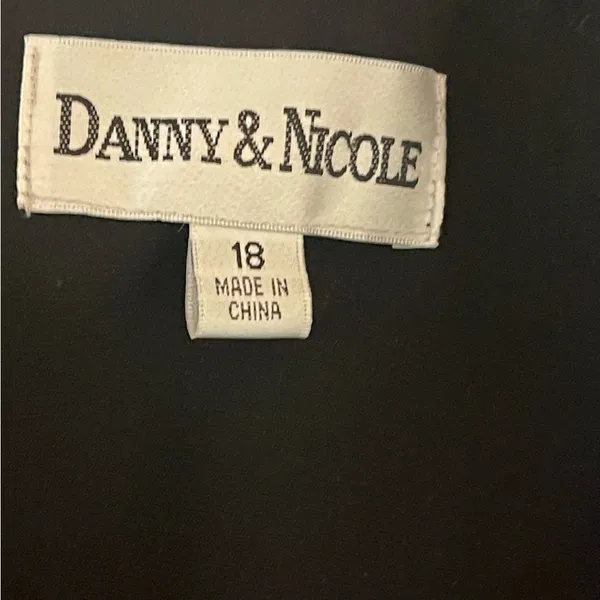 Danny & Nicole Black White Trim Blazer Jacket Size 18 Button Front Career - Image 5
