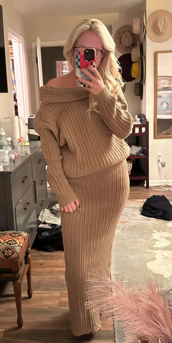 Sweater Set Brown Size M - Image 3