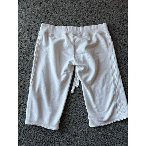 Abercrombie & Fitch Sweat Shorts Small White Y2K 2000s Beach Preppy Bermuda - Image 4