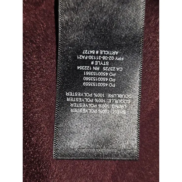 Sunday Best Aritzia Womens‎ Burgundy Slip Dress 4 - Image 4
