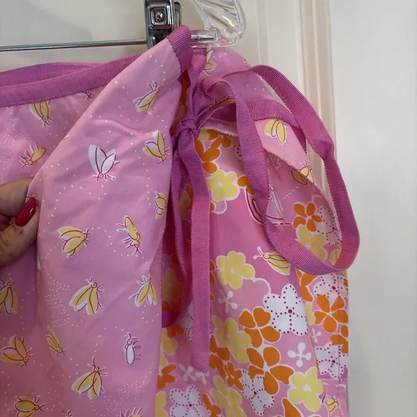 Vintage Lilly Pulitzer Nightlife/Firefly Wrap Skirt Size‎ 8 White Tag Reversible - Image 4