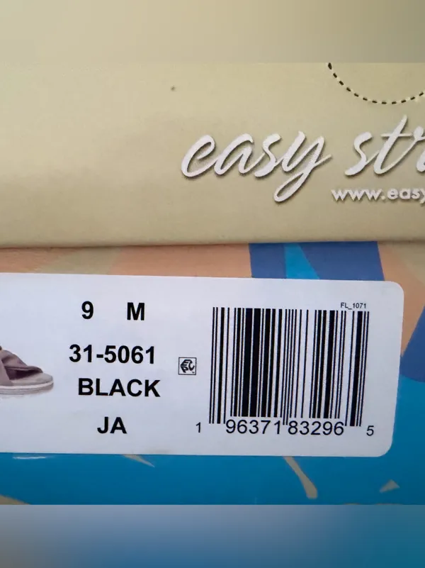 Easy Street Women’s Ja Knotted Slide Sandals black size 9 NEW - Image 6