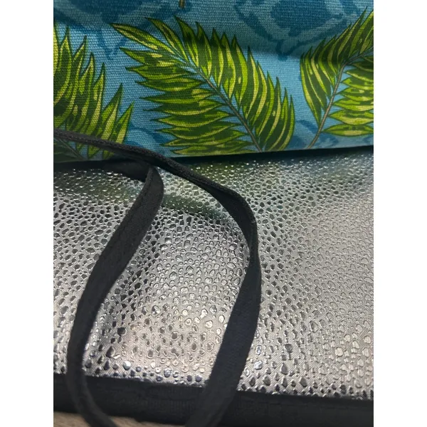 Paul Brent Tropical Parrot Canvas Crossbody Bag Blue Green Macaw Palm Leaf Art - Image 9