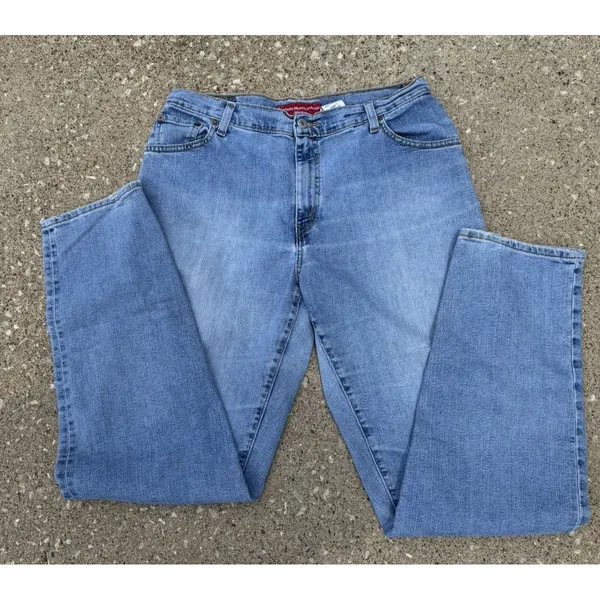 Y2K Women's Levi's 550 Medium‎ Wash Jeans Relaxed Fit Tapered Leg 16 MIS L 0603 - Image 3