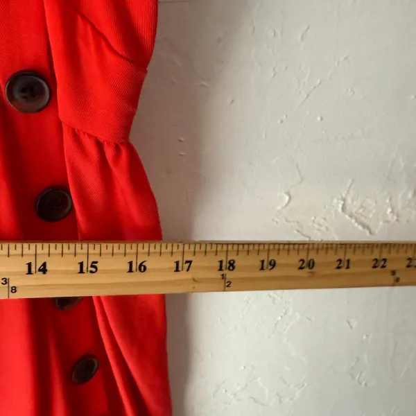 Urban Outfitters Red Sundress Size M Button Front Sleeveless Midi 100% Lyocell‎ - Image 8