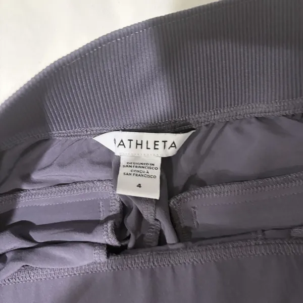 Athleta Brooklyn Mid Rise Ankle Pants Size 4 Dusty Purple Womens‎ Lightweight - Image 6