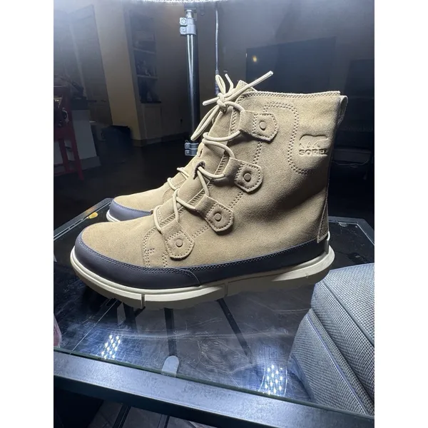 Sorel ExplorerTM Boot Dual Zip Waterproof Brown Size 11.5 Lace Up - Image 3