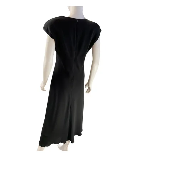 Jones New York Dress Black Polyester Midi Evening Career Work Party‎ Cocktail - Image 7
