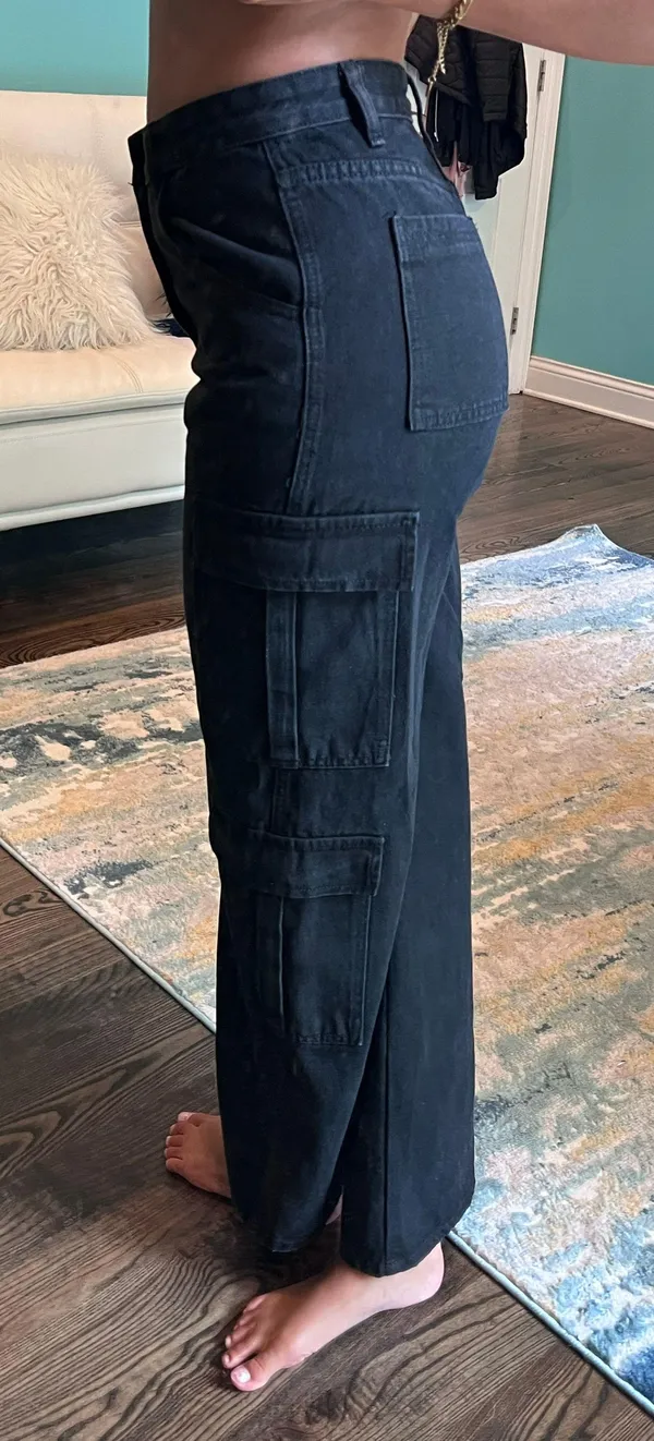 SheIn black cargo  jeans - Image 4
