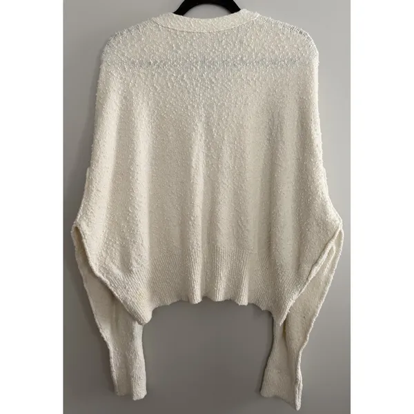 Free People Found My Friend Cardigan Ivory‎ Women's Size Small - Image 2