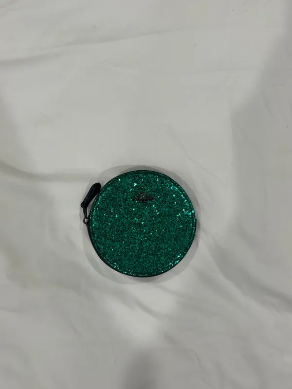 Coach Coin Purse Emerald Green Glittwe - Image 2