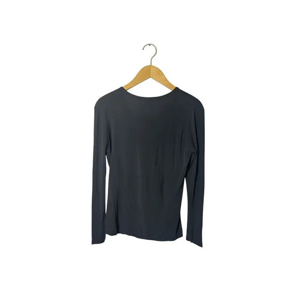 Cherokee Women’s Medium Gray Long Sleeve Underscrubs Knit Tee | Base Layer - Image 3