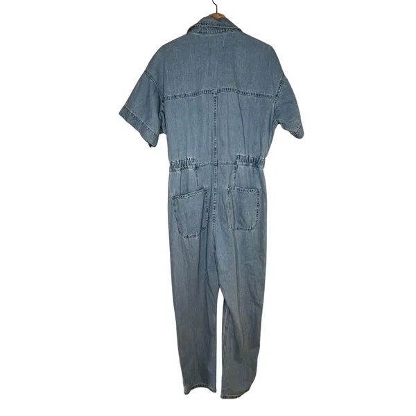 We The Free Marci Jumpsuit Boho Utility Women Cotton Button XL NWT‎ - Image 4