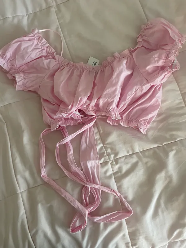 Princess Polly Pink Boutique Crop Top - Image 2