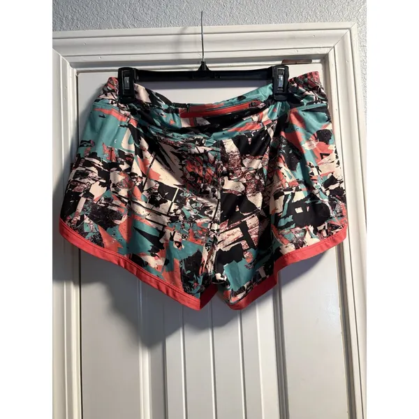 The North Face Running Shorts Womens XL Multi Color FlashDry Abstract Print - Image 4