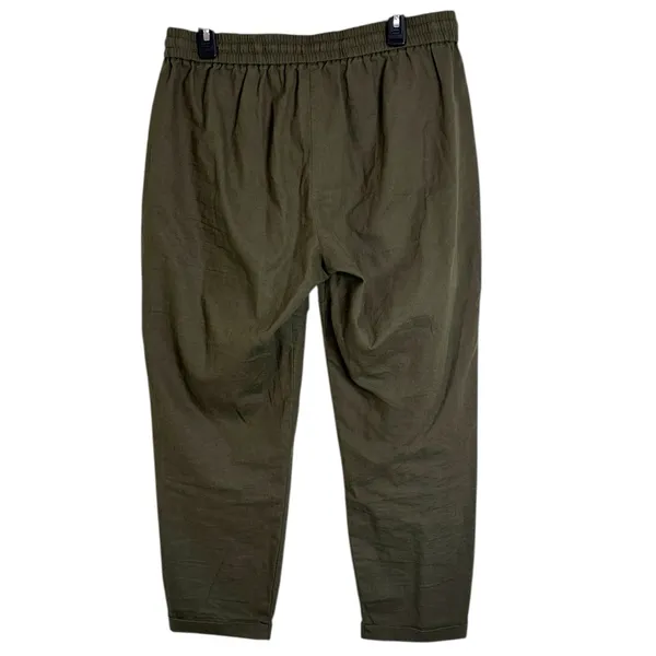 J.Crew Factory Linen Blend Utility Jogger Pants/Chinos Drawstring Waistband 12 - Image 3