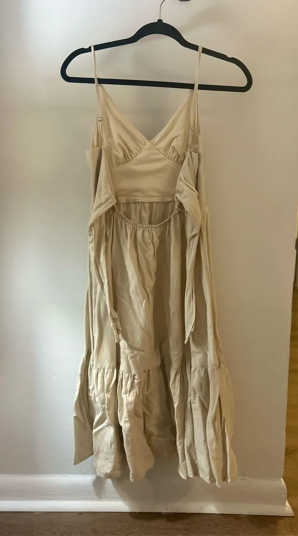 TJ Maxx Dress Maxi tan - Image 3