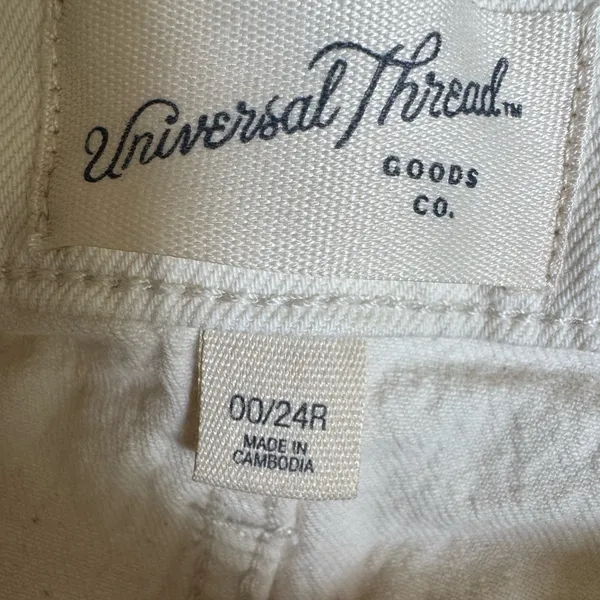 Universal Thread‎ cream straight jeans size 0 - Image 4
