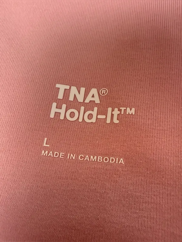 NWT TNA Aritzia Hold-It Atmosphere Mini Skirt Women Large Pink Athleisure Sporty - Image 4