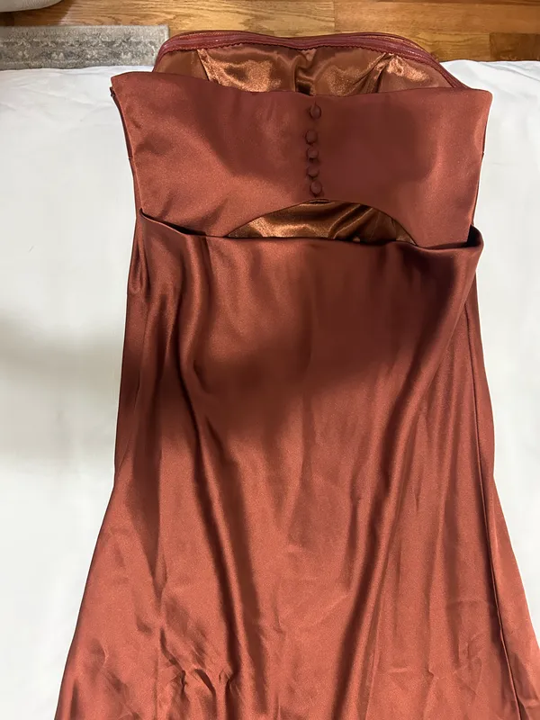 Revelry Satin Dress - Image 5