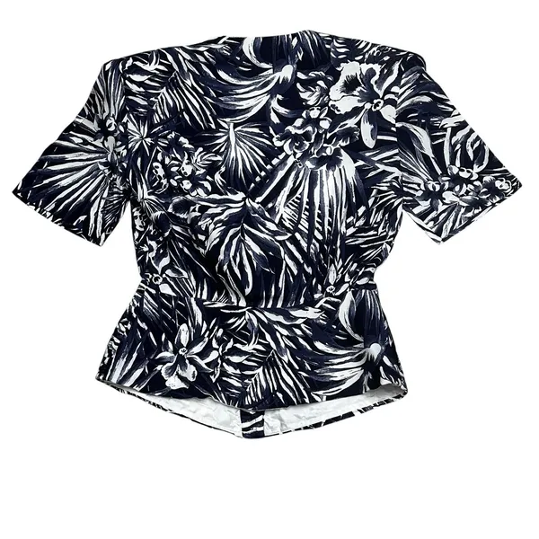 VTG‎ 90s DAWN JOY FLORAL Shorts Set Two Piece ROMPER High waist Size Small - Image 7