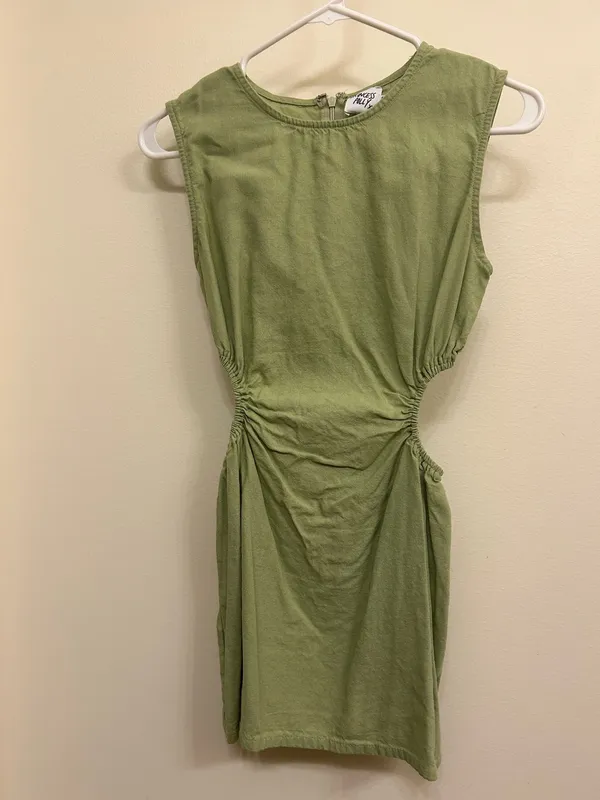 Princess Polly Green Mini Dress - Image 2
