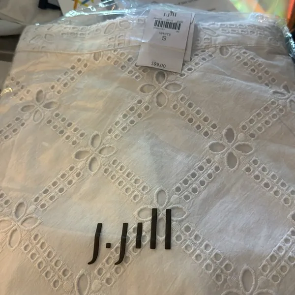 New‎ Eyelet Midi Skirt White - Image 7