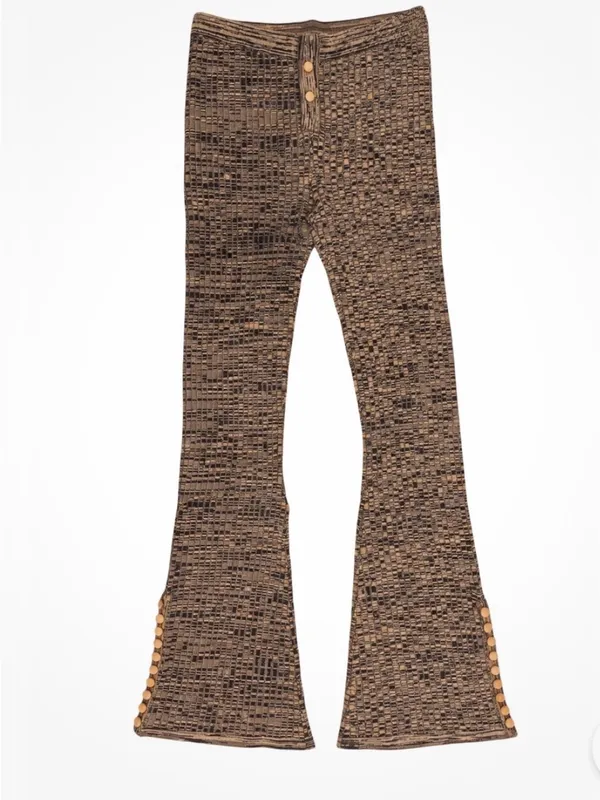 Live The Process Women's Ginger Root/Mission Fig Marl Flared Sweatpants M Brown Size M - Image 2