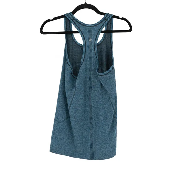 Lululemon Women's Run Swiftly Tech Racerback Sleeveless Tank Top Blue Black 8 - Image 3