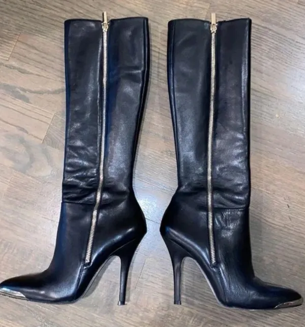 Saks Fifth Avenue New Leather Boots - Image 4