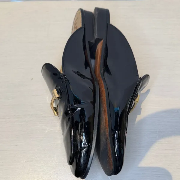 Sam Edelman Black Patent Leather Mules - Image 7