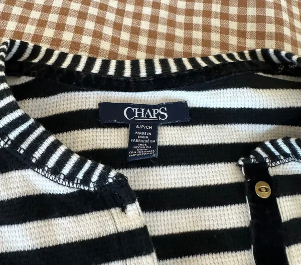 CHAPS Vintage  Striped Long Sleeve - Image 3
