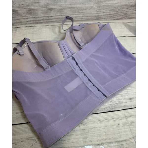 Women Lilac RHINESTONES Bustier SizeLARGE Festival Party Corset - Image 7