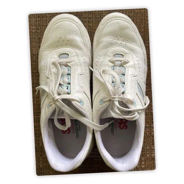 SAS Tripad Comfort Sneakers Women’s 8W White Leather Walking Shoes - Image 2