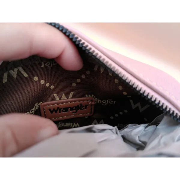 Wrangler Pink Cow Print Crossbody Camera Bag Western Montana West‎ Guitar Strap - Image 7