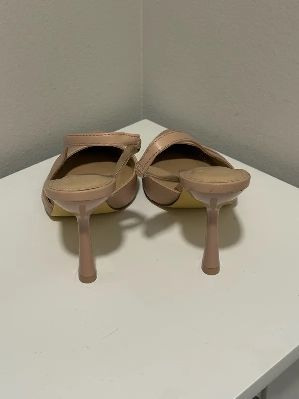 Justfab nude slingback heels - Image 3