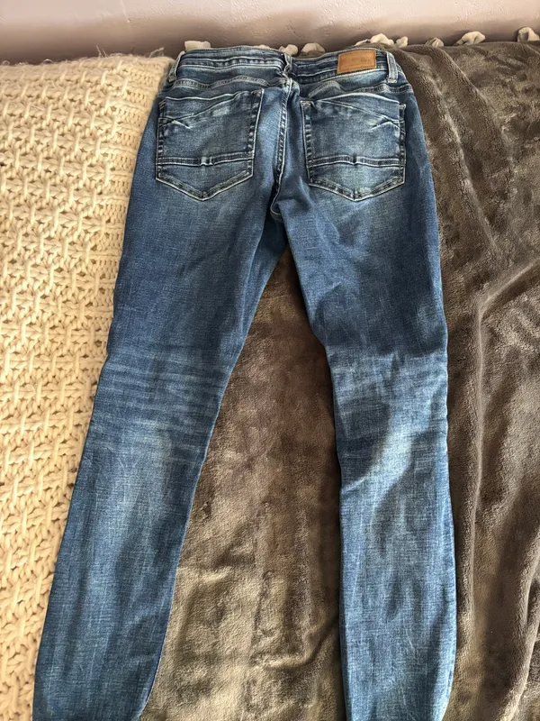 denim Dark Wash Skinny Jeans - Image 3