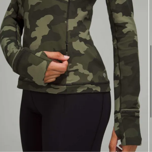 Lululemon Its Rulu Run Long‎ Sleeve Shirt 2 Heritage 365 Camo Medium Olive Multi - Image 3