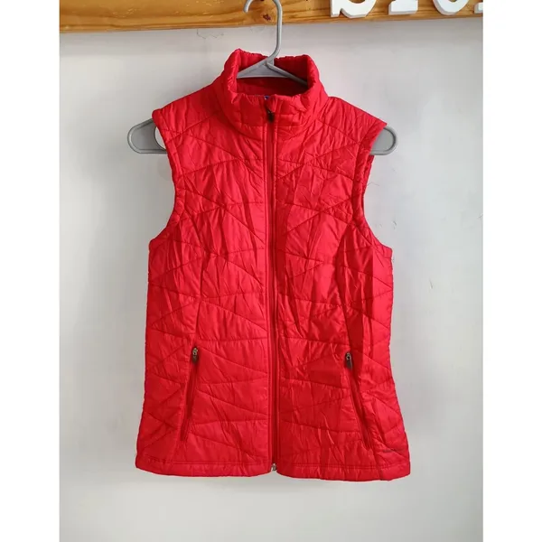 Columbia Omni Heat Vest Womens Red Polyester Full Zip Quilted Lined Small - Image 2