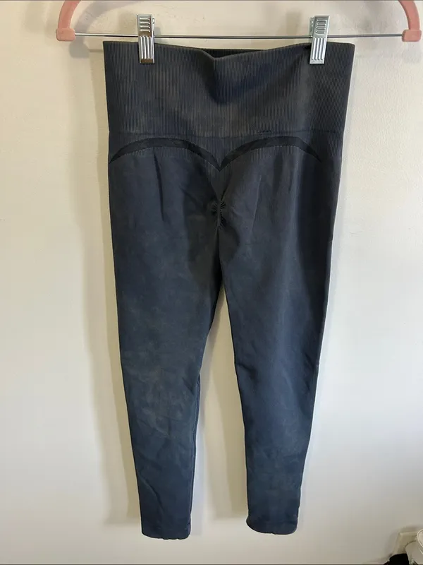 Gymshark Butt Shaping Leggings Blue Gray - Image 2
