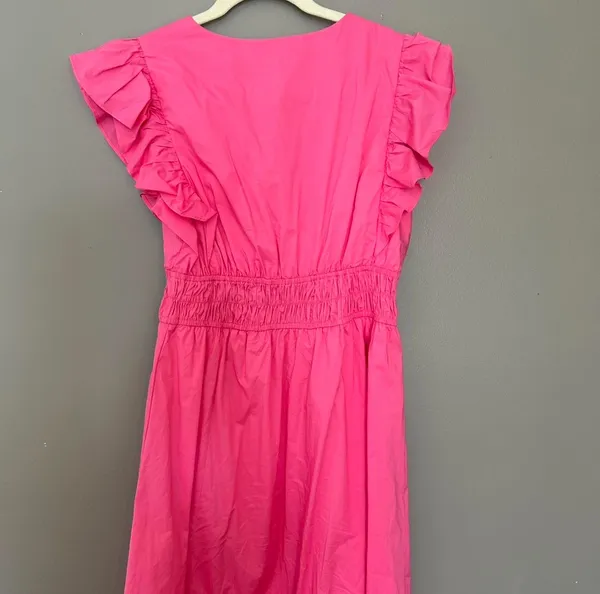 Boutique, pink, long dress with ruffles Pink Size M - Image 4