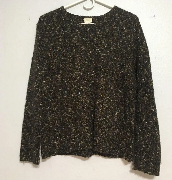 ALPS • Brown Knit Scoop Neck Sweater Size Medium - Image 5