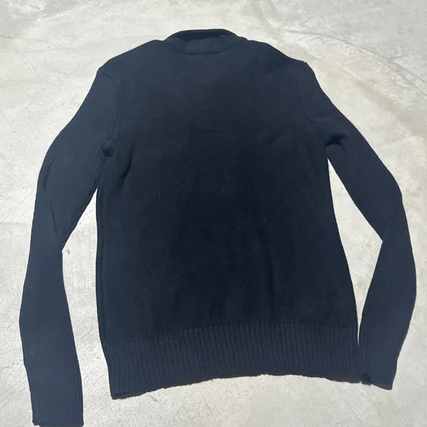 Ralph Lauren SZ S Black Cotton Sgt Peppers Nautical Crest Pullover Sweater - Image 10