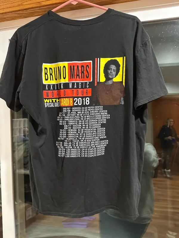 Vintage Cardi B and Bruno Mars Concert Tee - Image 2