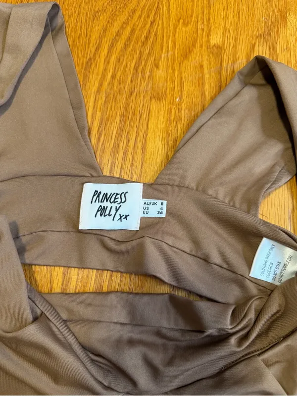 Princess Polly Suki Top Brown - Image 4
