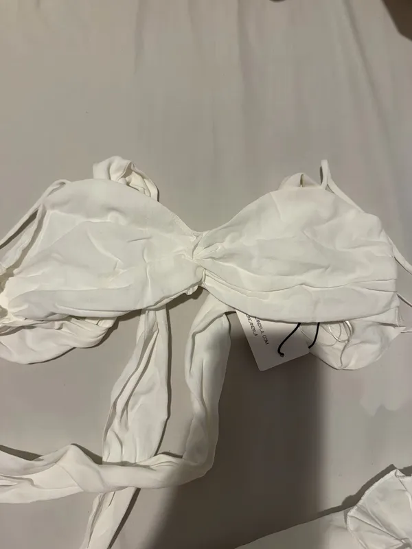 Mabel Two piece white maxi skirt set - Image 3