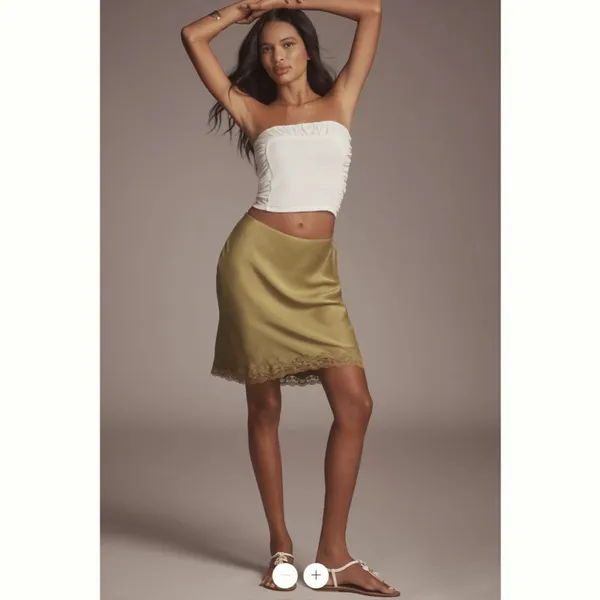 Anthropologie The Tilda Knee-Length Slip Skirt: Scallop Lace Edition - Image 4