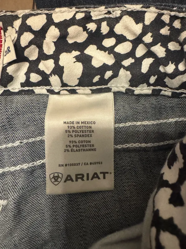 Ariat Size 25 R Low Rise Boot Jeans Denim - Image 4